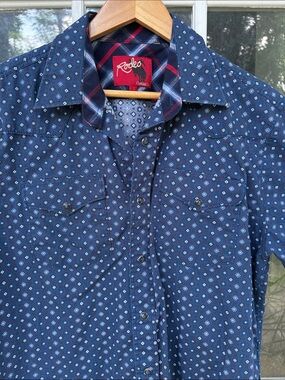 Rodeo: Printed Western S/S Snap Shirt
